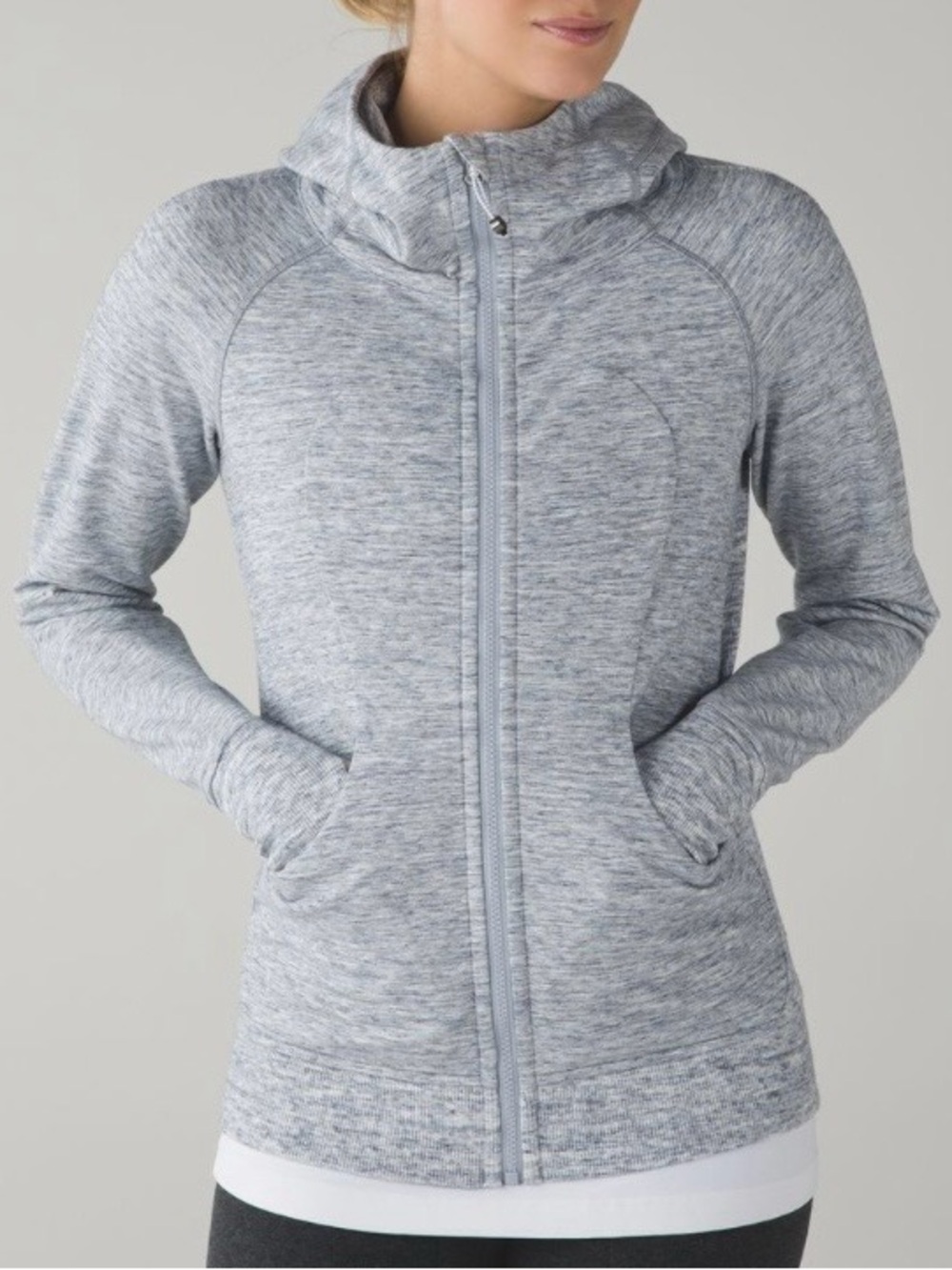 Lululemon Women's Grey Heather Athletic Scuba Hoodie III Size 4